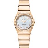 Omega Constellation Manhattan 25 Quartz Yellow Gold - Diamond / MOP Supernova (131.55.25.60.55.003)