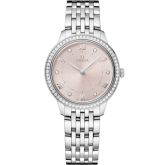 Omega De Ville Quartz 30 Stainless Steel - Diamond / Pink / Bracelet (434.15.30.60.52.001)