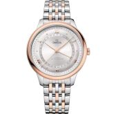 Omega De Ville Prestige Co-Axial Master Chronometer Pointer Date 42 Stainless Steel - Sedna Gold / Silver / Bracelet (434.20.42.22.02.001)
