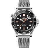 Omega Seamaster Diver 300M Master Co-Axial 42 No-Date Stainless Steel / Black - Orange / Mesh (210.30.42.20.01.018)