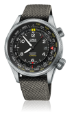 Oris Big Crown ProPilot Altimeter Meter / Grey Textile (01 733 7705 4164-Set 5 23 17FC)