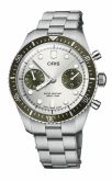 Oris Divers Sixty-Five 40 Chronograph Stainless Steel / Silver - Green / Bracelet (01 771 7791 4051-07 8 20 18)