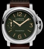 Panerai PAM00911 Luminor Marina 8 Days Stainless Steel Green Paneristi WatchBase