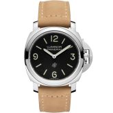 Panerai Luminor Base 44 Logo 3 Days Stainless Steel / Black (PAM01086)