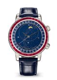 Patek Philippe Celestial 6104 Platinum - Ruby / Blue (6104/12P-010)