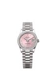 Rolex Datejust 31 White Gold Diamond / Pink - Roman (278289RBR-0018)