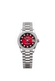 Rolex Datejust 31 White Gold Diamond / Red Gradient - Diamond (278289RBR-0028)