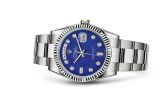 Rolex 118239-0279 : Day-Date 36 White Gold Fluted / Oyster / Lapis 