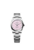 Rolex Oyster Perpetual 34 Stainless Steel / Candy Pink (124200-0009)
