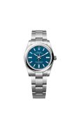 Rolex Oyster Perpetual 34 Stainless Steel / Med Blue (124200-0011)