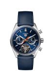 TAG Heuer Carrera Chronograph Tourbillon Glass Box Stainless Steel / Blue (CBS5010.FC6543)