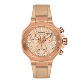 Tissot T-Race Chronograph 38 Carnation Gold / Nude (T141.817.37.501.00)