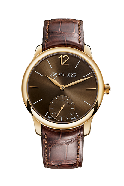 H. Moser & Cie 1321-0102 : Endeavour Small Seconds, Rose Gold, Marrone ...