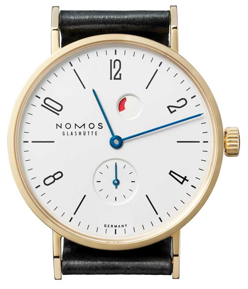 Nomos Glash tte 117 Tangente Gold Gangreserve WatchBase