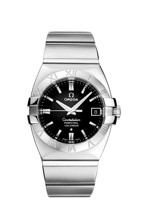 Omega Constellation Perpetual Black Dial 海外 即決-