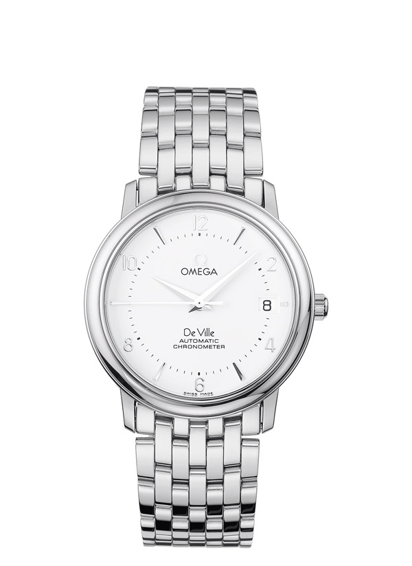 Omega 4500.30.00 : De Ville Prestige Automatic 34.7 Stainless Steel ...