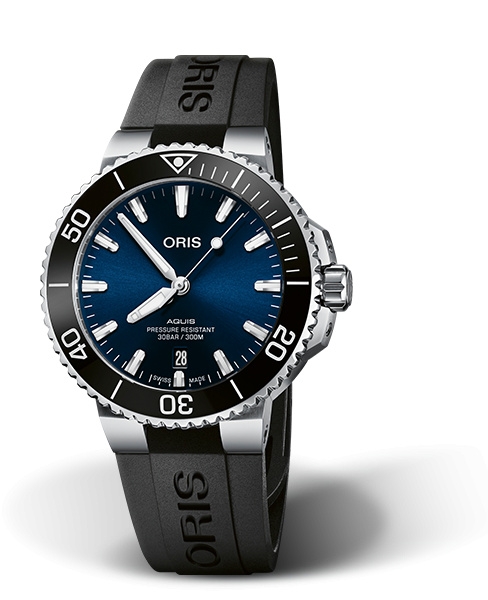 Oris 01 733 7766 4135-07 4 22 64FC : Aquis Date 41.5 Stainless Steel ...