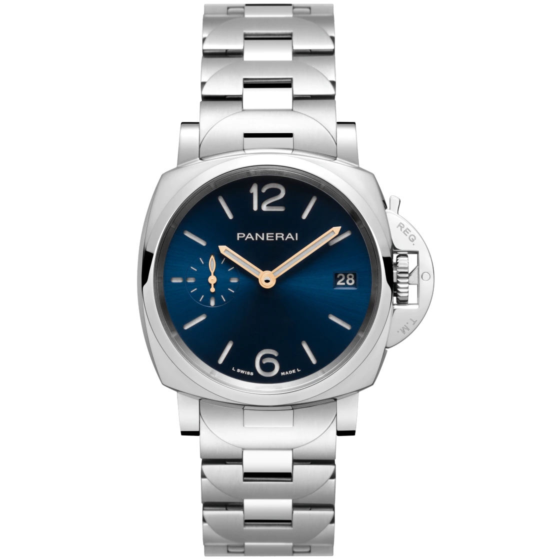 Panerai PAM01123 : Luminor Due 38 Automatic Stainless Steel / Blue ...