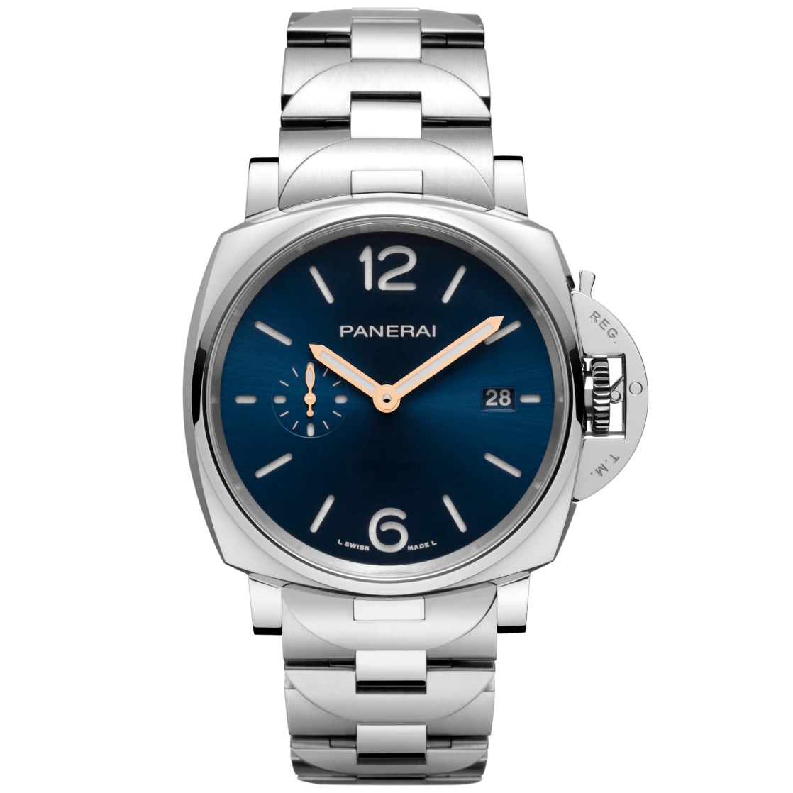 Panerai PAM01124 : Luminor Due 42 Automatic Stainless Steel / Blue ...