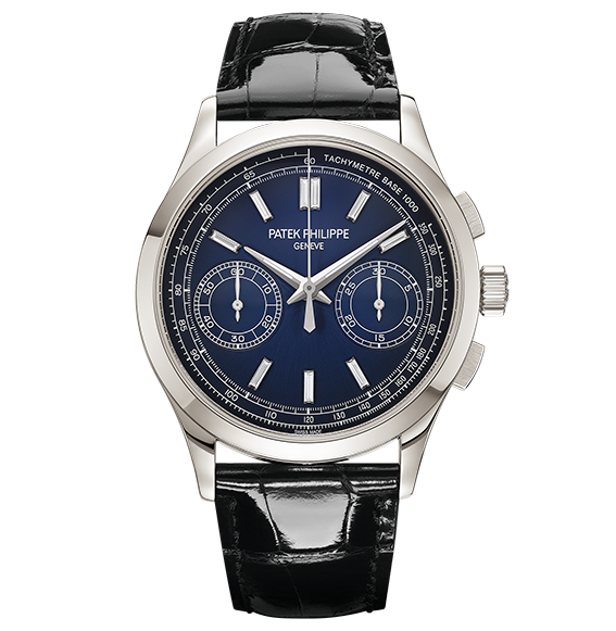 Patek Philippe 5170P-001 : Chronograph 5170 Platinum / Blue » WatchBase