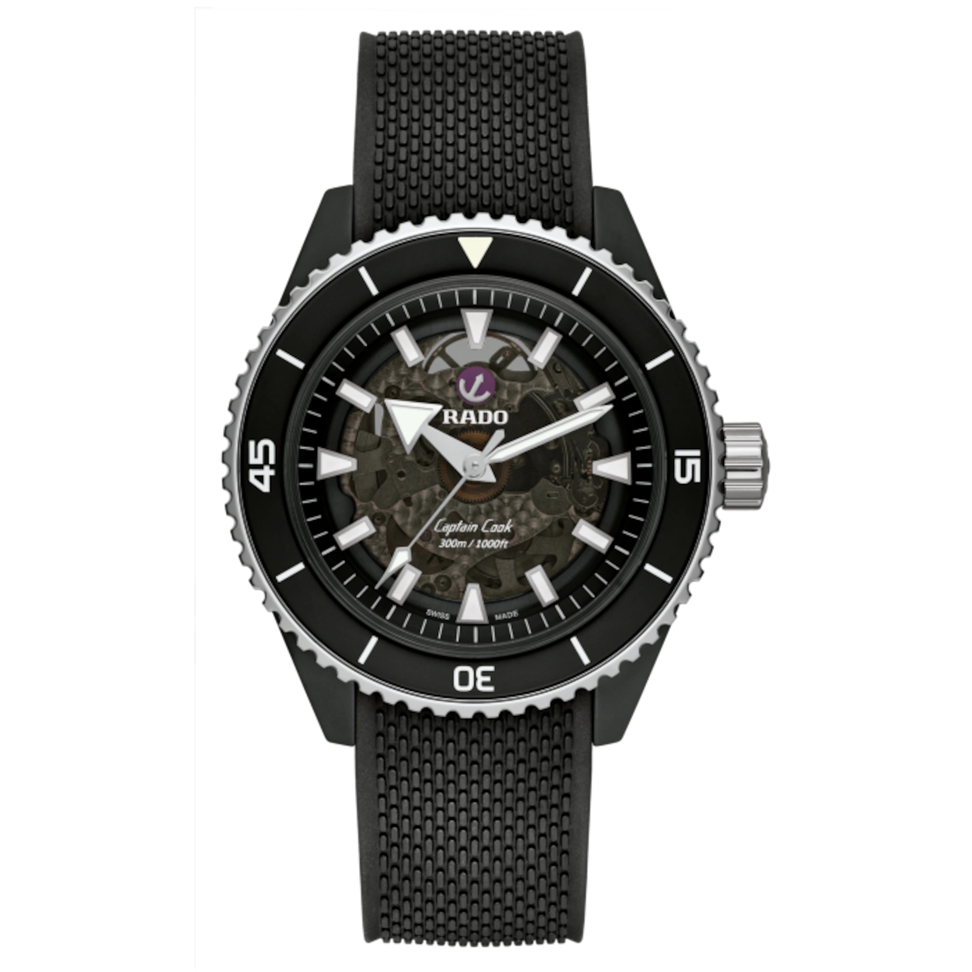 Rado R32127156 : HyperChrome Captain Cook 43 Ceramic / Black » WatchBase