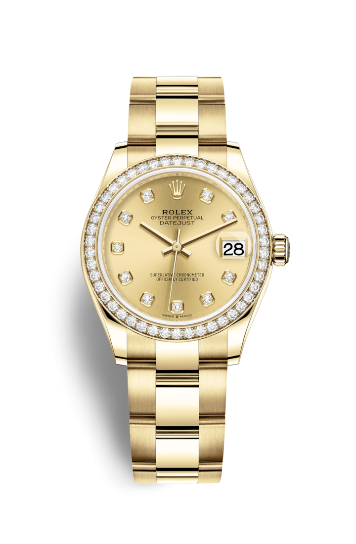 Rolex 278288rbr-0012 : Datejust 31 Yellow Gold / Diamond / Champagne ...