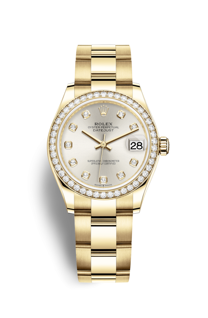 Rolex 278288rbr-0027 : Datejust 31 Yellow Gold / Diamond / Silver ...