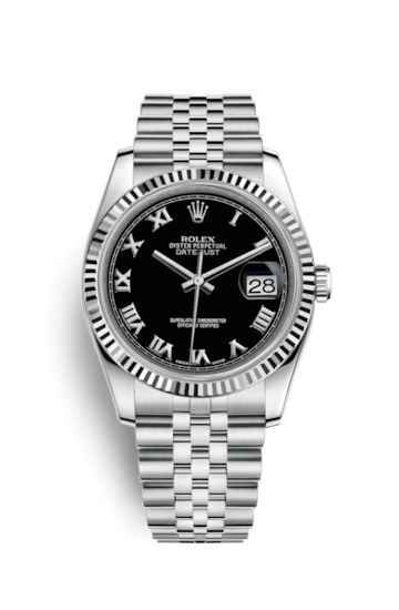 Rolex 116234-0086 : Datejust 36 Stainless Steel Fluted / Jubilee ...