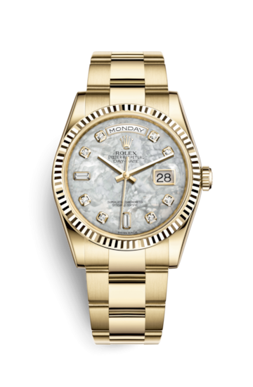 Rolex 118238-0152 : Day-Date 36 Yellow Gold Fluted / Oyster / MOP ...