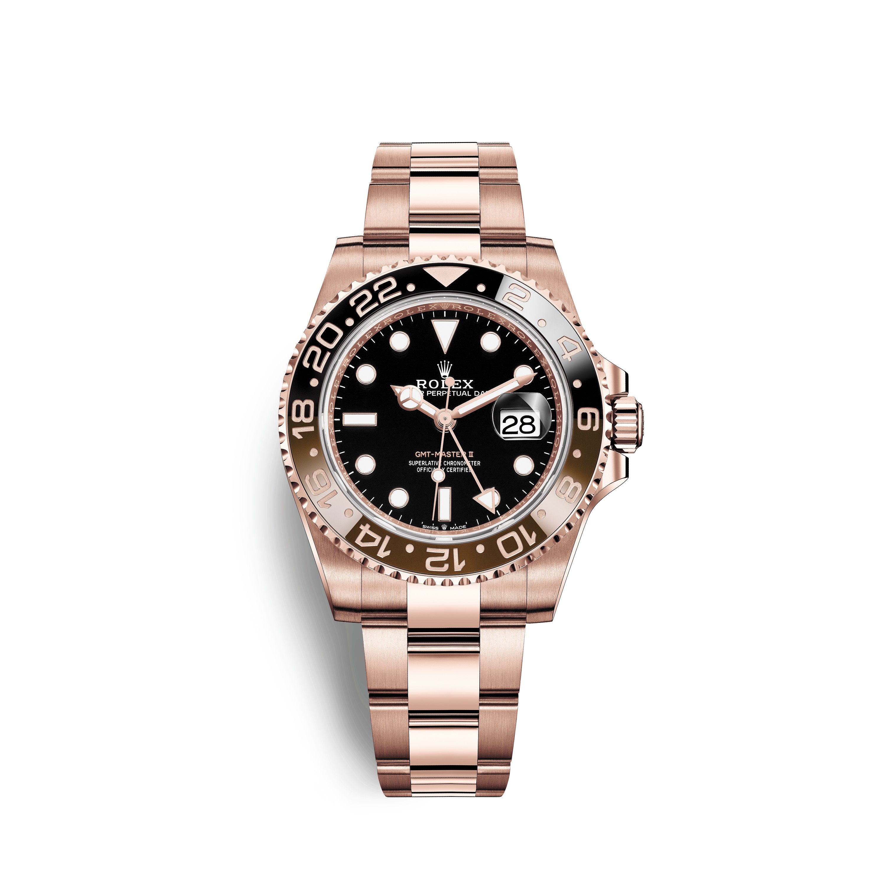 Rolex 126715CHNR 0001 GMT Master II Everose CHNR Oyster WatchBase