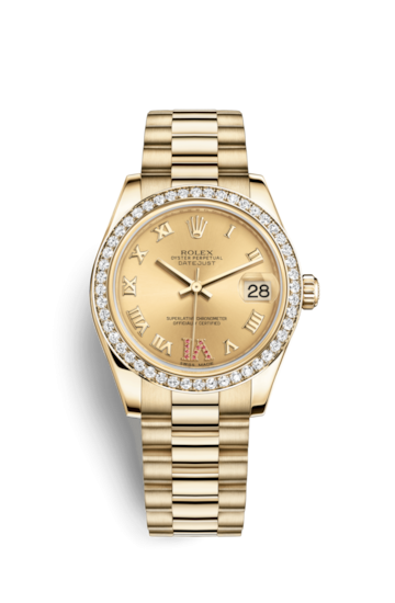 Rolex 178288-0064 : Datejust 31 Yellow Gold Diamond / President ...