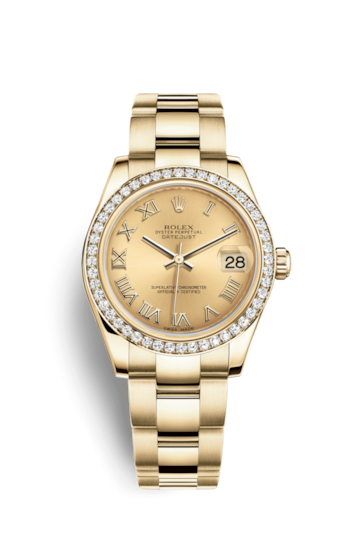 Rolex 178288-0077 : Datejust 31 Yellow Gold Diamond / Oyster ...