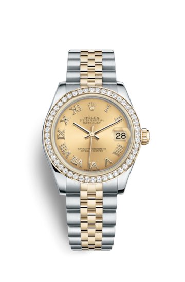 Rolex 178383-0011 : Datejust 31 Rolesor Yellow Diamond / Jubilee ...