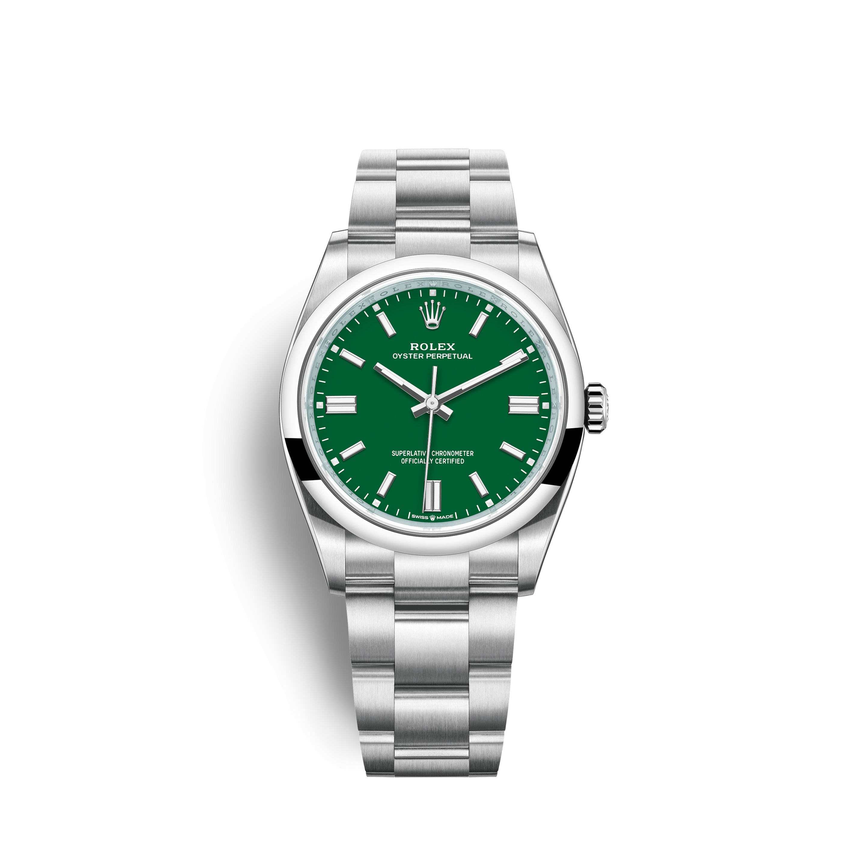 Rolex 126000 0005 Oyster Perpetual 36 Stainless Steel Green Watchbase