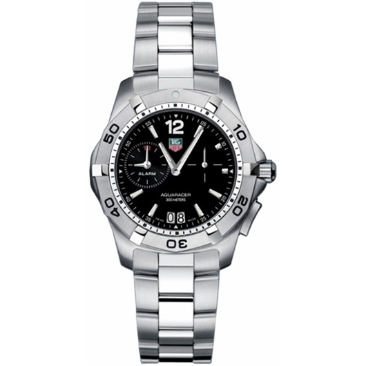 TAG Heuer WAF111Z.BA0801 : Aquaracer 300M Alarm 38.4 Stainless Steel ...