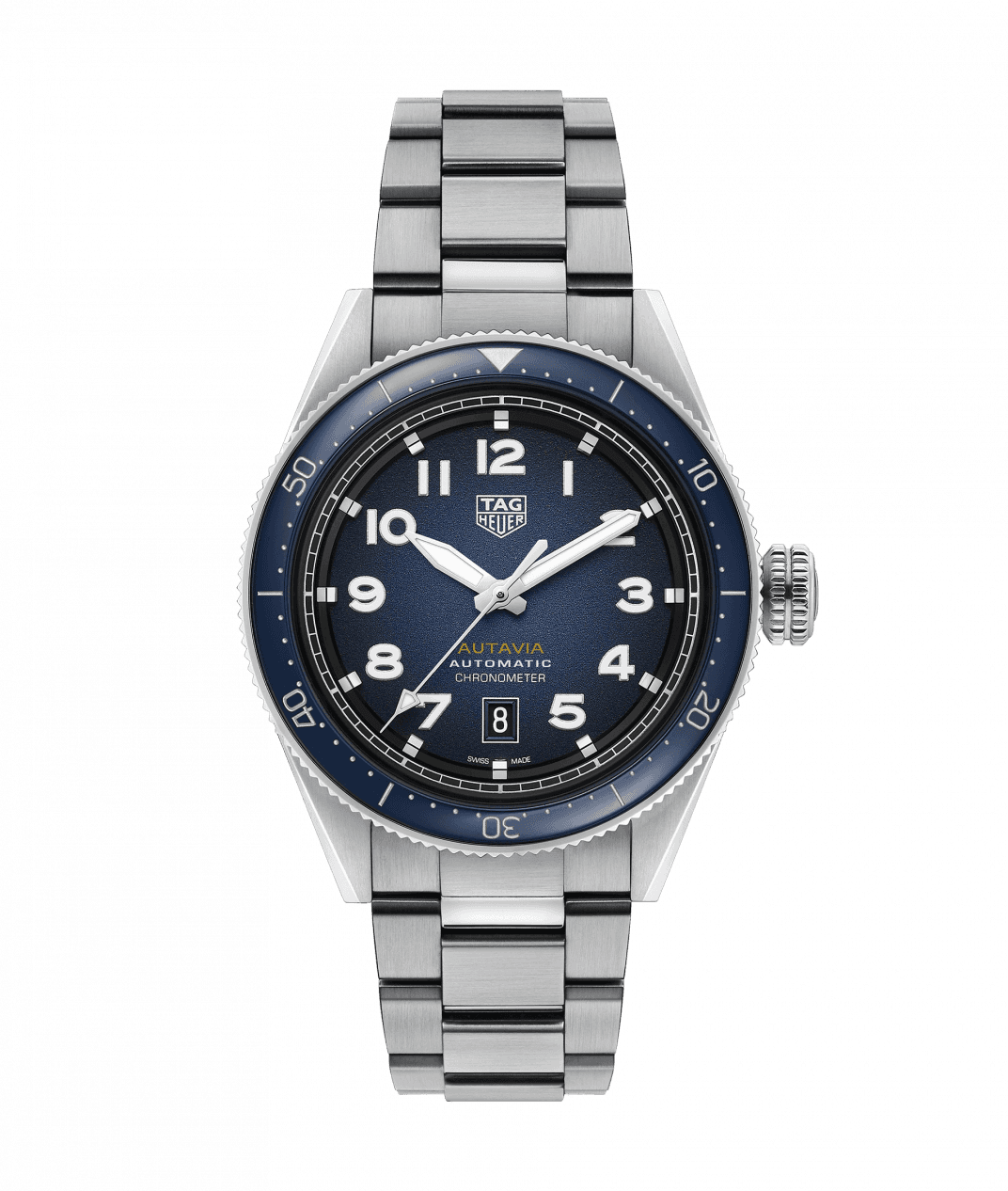 TAG Heuer WBE5116.EB0173 : Autavia Calibre 5 Stainless Steel / Blue ...