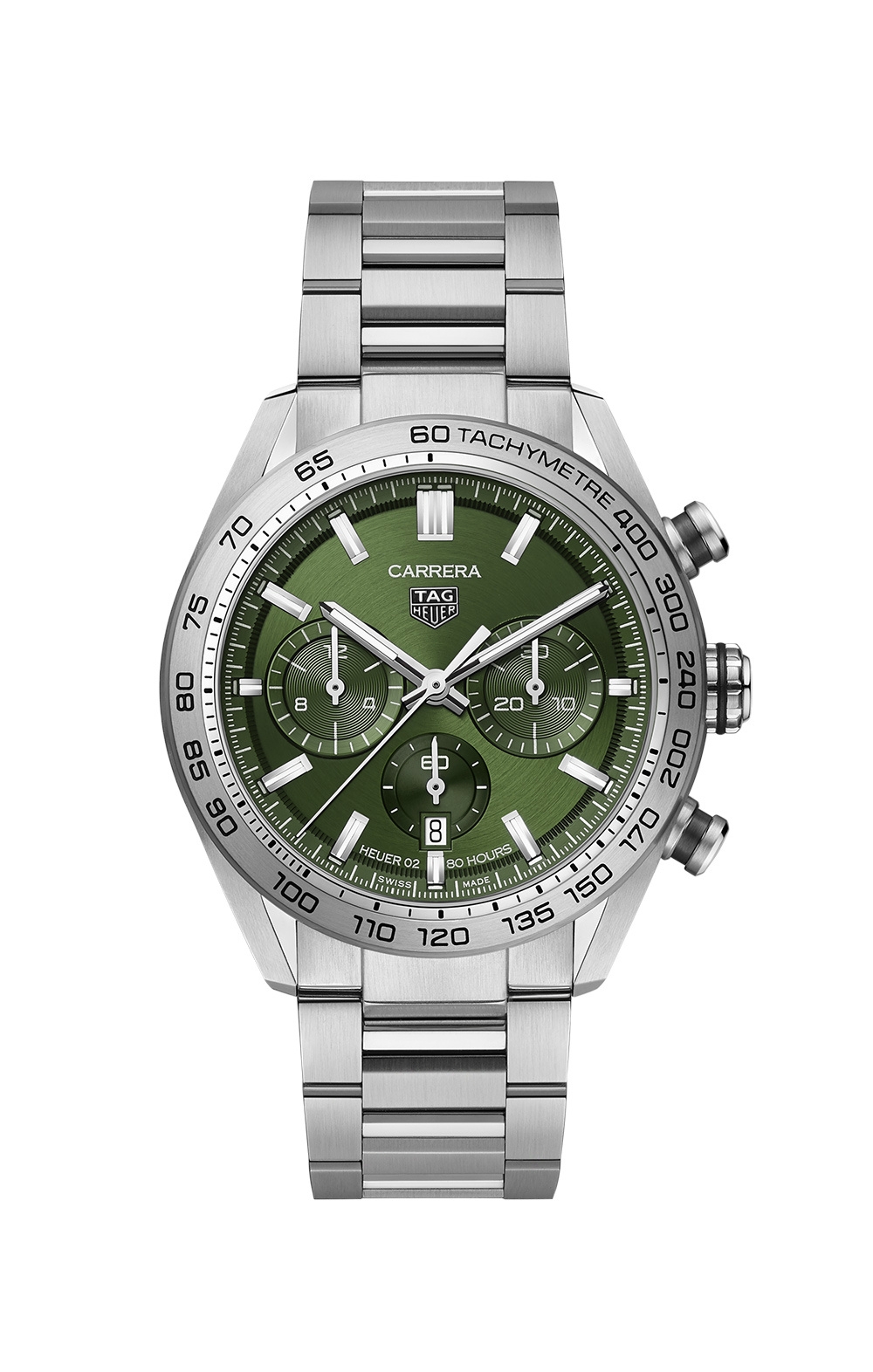 TAG Heuer CBN2A10.BA0643 : Carrera Calibre Heuer 02 44 Stainless Steel ...