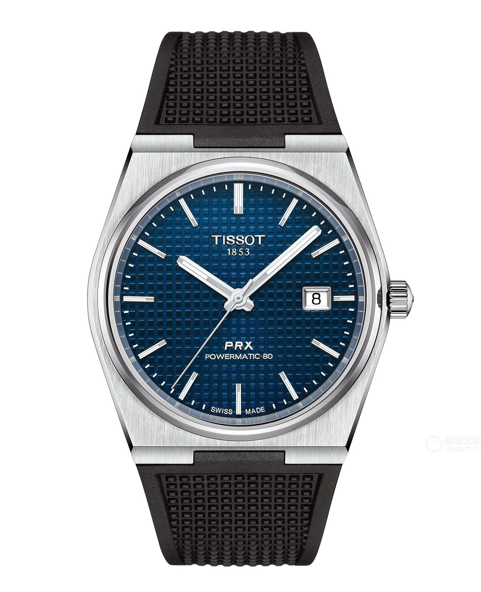 Tissot T Prx Powermatic Stainless Steel Blue Rubber Watchbase