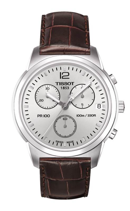 Tissot T049.417.16.037.00 : PR 100 Chronograph Quartz 38 Stainless ...