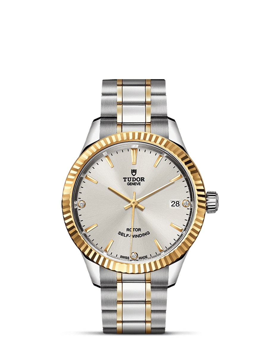 Tudor 12313-0009 : Style 34 Stainless Steel / Yellow Gold / Fluted ...