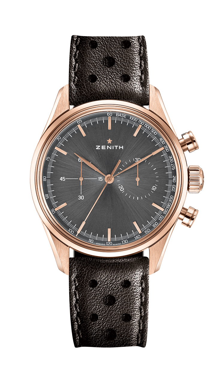 Zenith 18.2150.4069/91.C812 : El Primero 146 Rose Gold / Grey / Calf ...